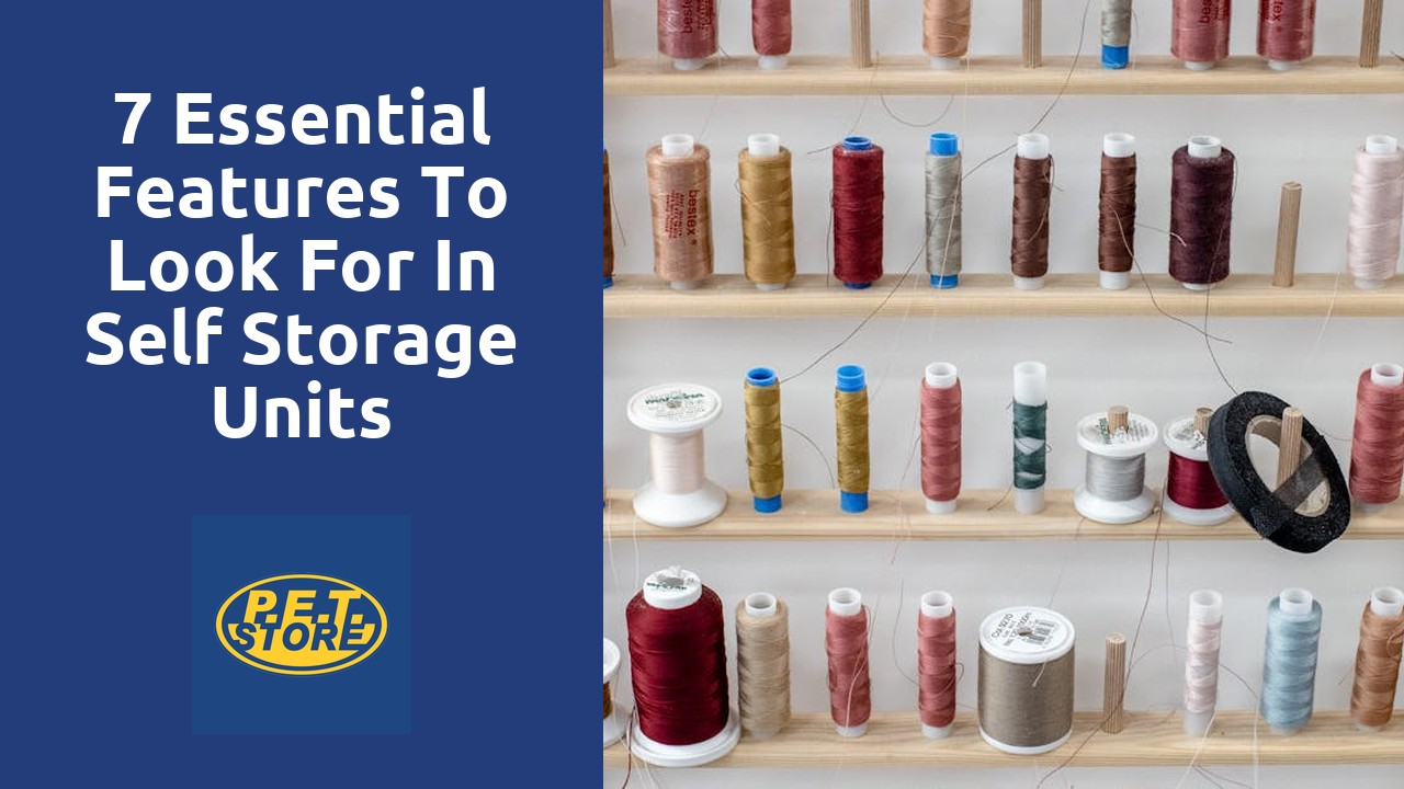 7 Essential Features to Look for in Self Storage Units