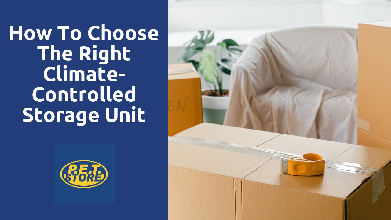 How to Choose the Right Climate-Controlled Storage Unit