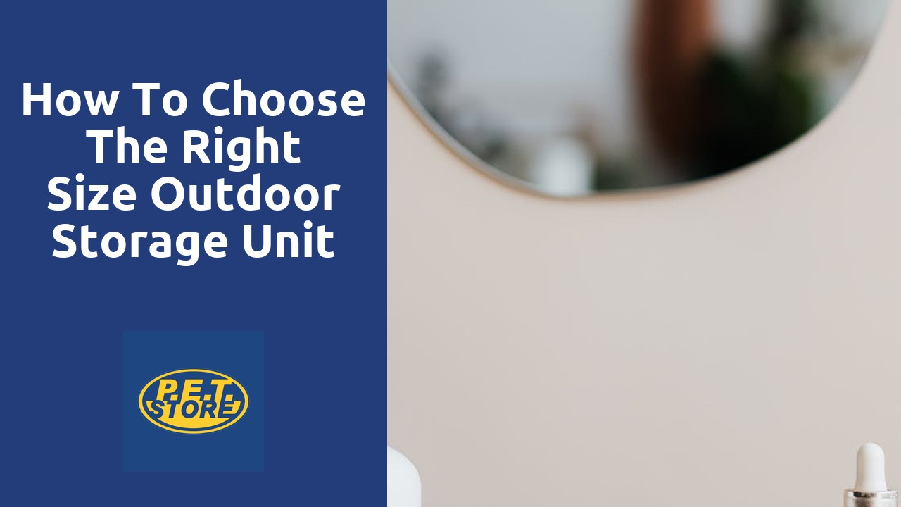 How to Choose the Right Size Outdoor Storage Unit