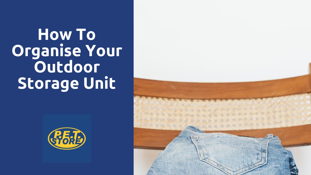 How to Organise Your Outdoor Storage Unit