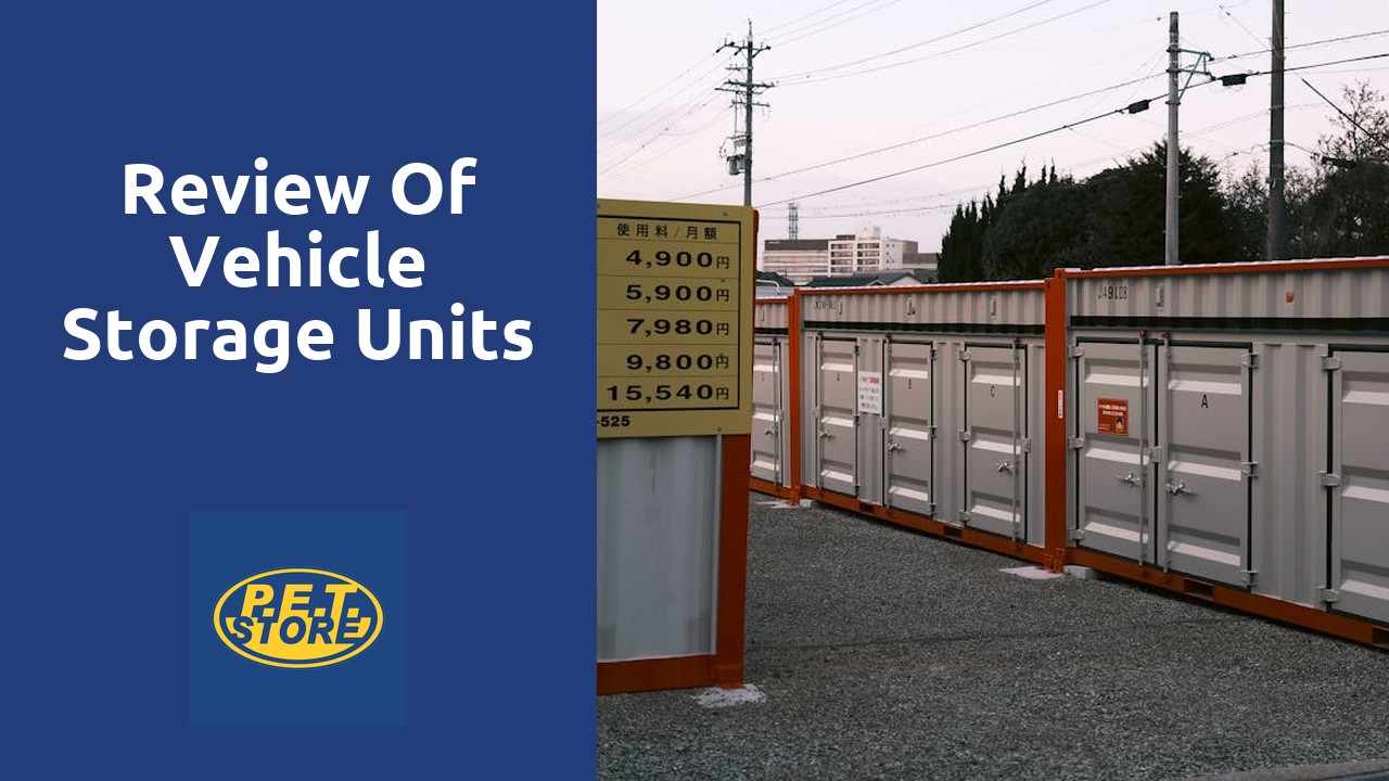 Review of Vehicle Storage Units