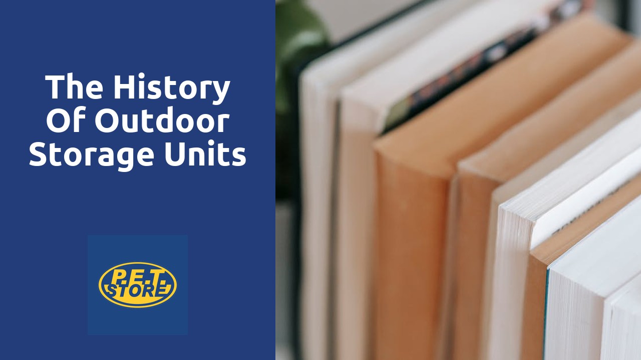 The History of Outdoor Storage Units