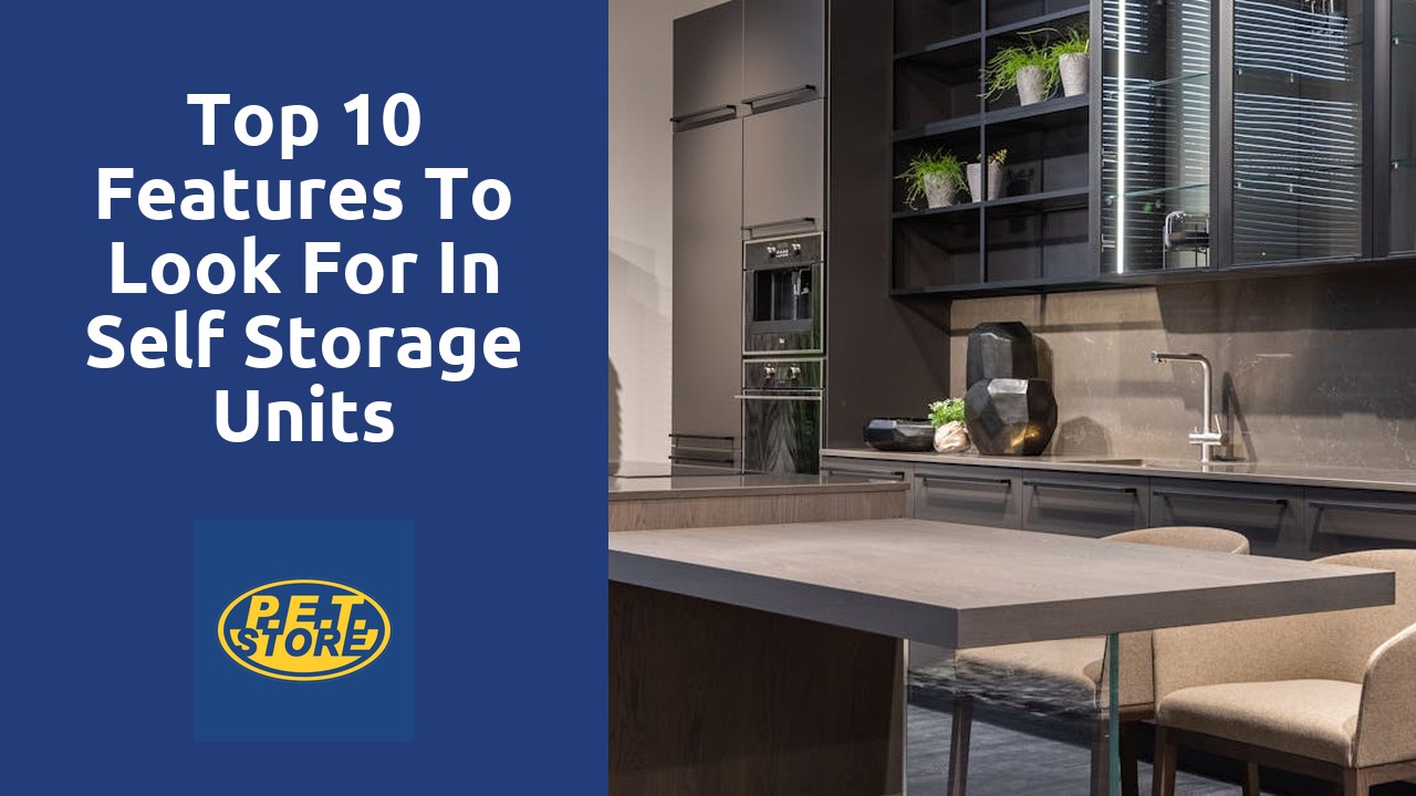 Top 10 Features to Look for in Self Storage Units