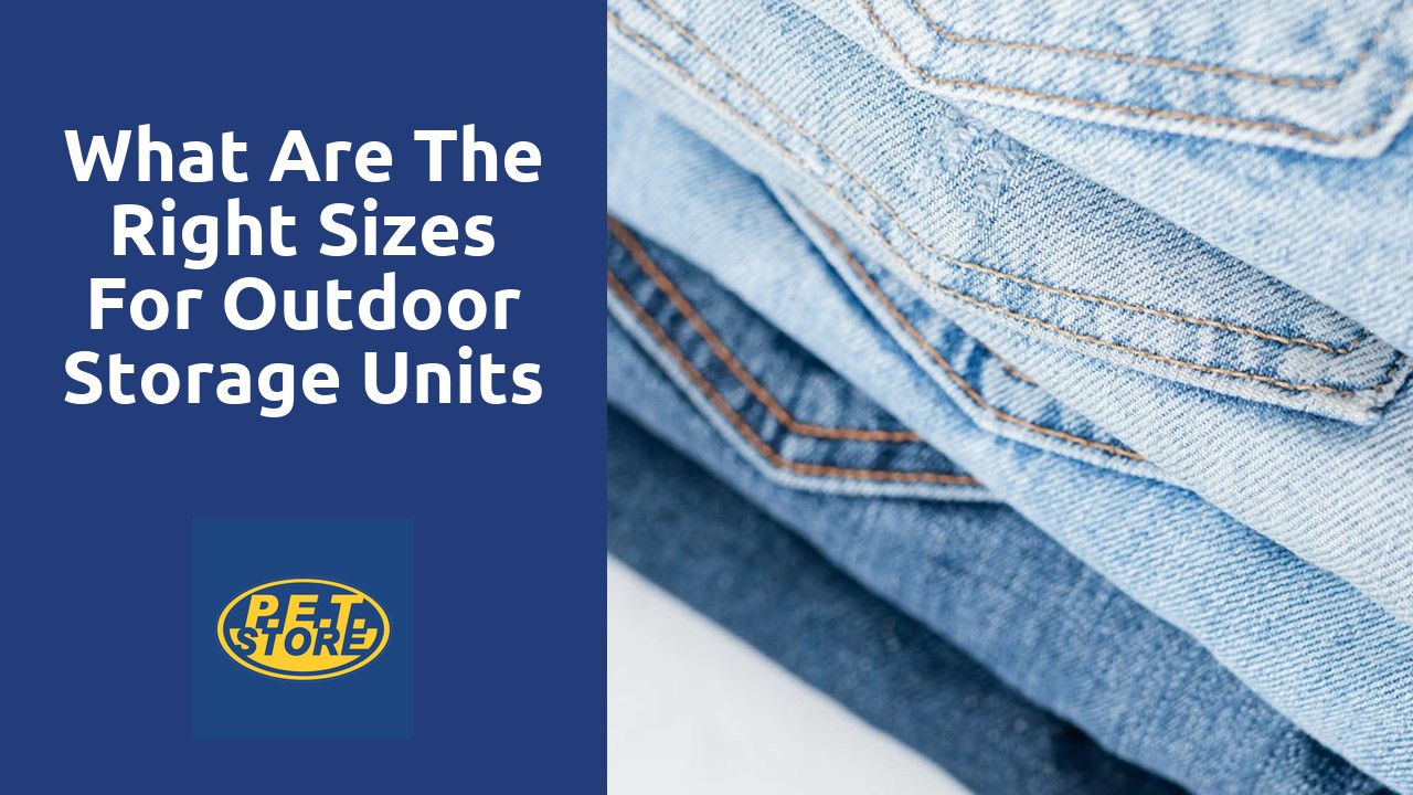 What Are the Right Sizes for Outdoor Storage Units