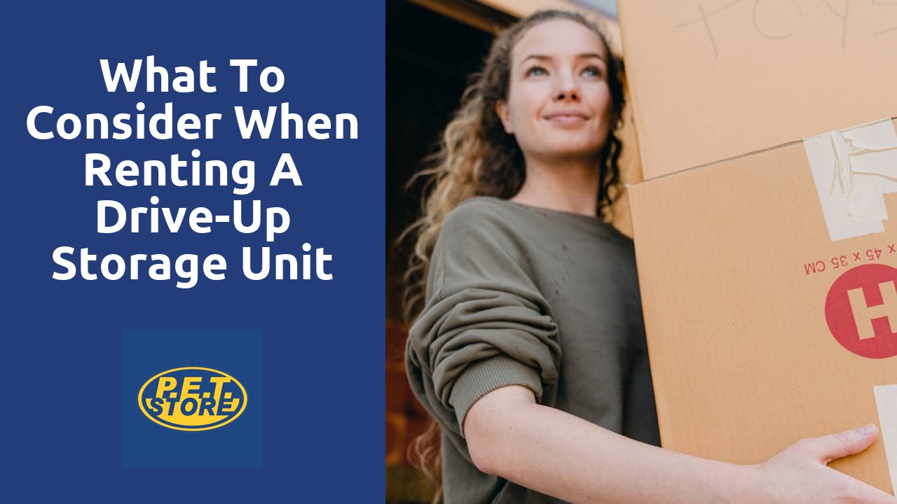 What to Consider When Renting a Drive-Up Storage Unit