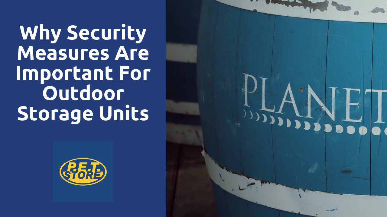 Why Security Measures are Important for Outdoor Storage Units